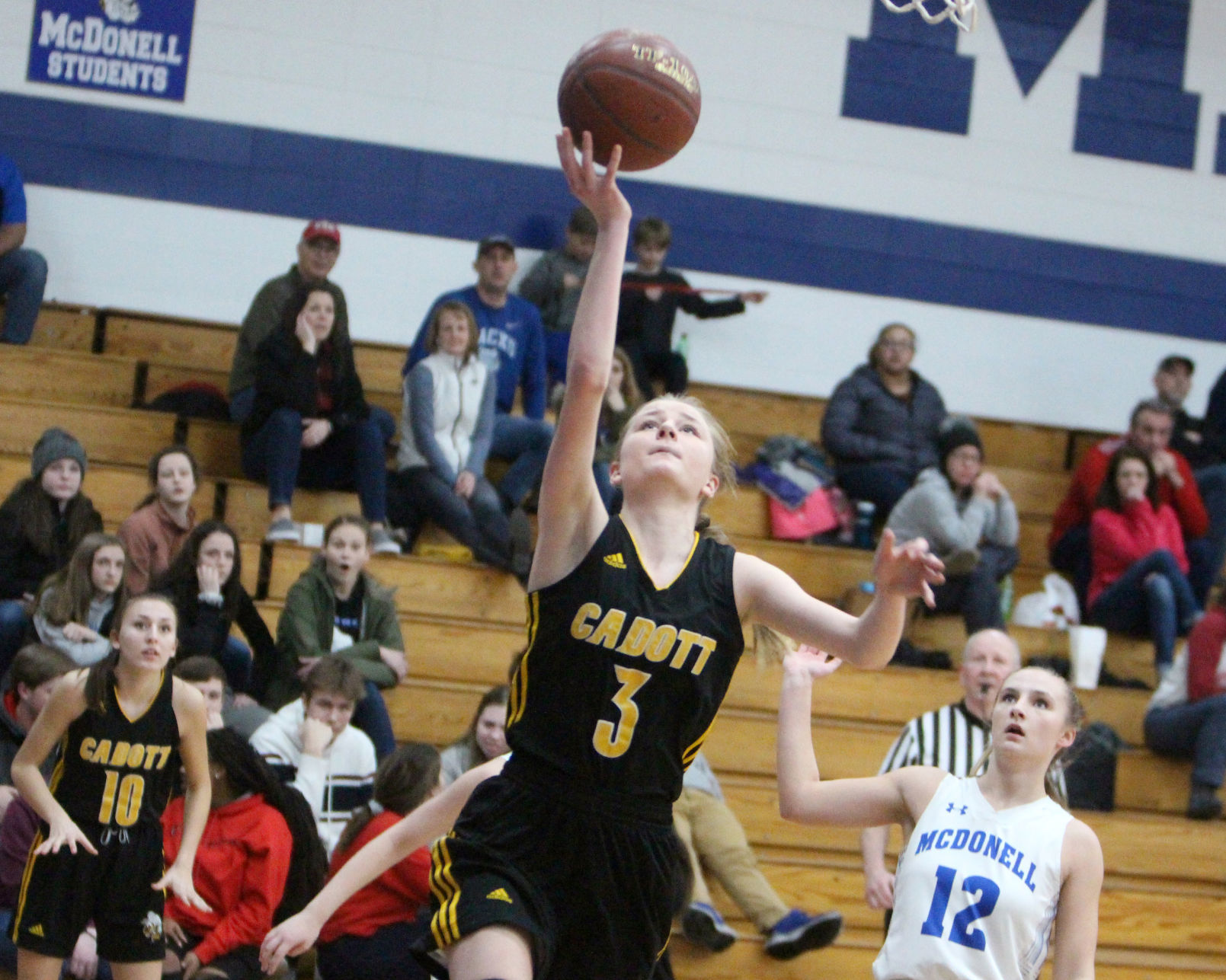 Cadott at McDonell girls basketball 2-14-20